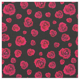 Rode rozen op zwart  stof