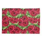 Rode Rozen Pad Bloem Garland Kussensloop (Achterkant-Links)