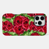 Rode Rozen Pad Bloemenslingers iPhone Hoesje (Achterkant horizontaal)