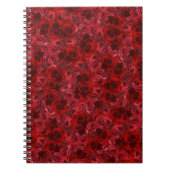 Rode rozen patroon moderne meisjesachtige college notitieboek (Voorkant)
