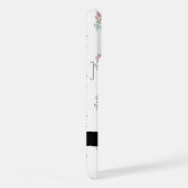 Rode rozen, patroon van Rozen, Jouw naam iPhone Hoesje (Rechterkant)