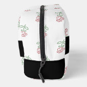 Rode rozen, patroon van Rozen, Jouw naam Toilettasje (Rechts)