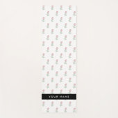 Rode rozen, patroon van Rozen, Jouw naam Yogamat (Voorkant)