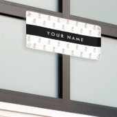 Rode Rozen, Patroon Van Rozen, Uw Naam Spandoek (Buitenkant Gebouw)