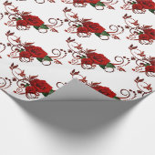 Rode rozen Patroonpapier Cadeaupapier (Hoek)