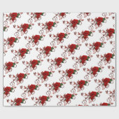 Rode rozen Patroonpapier Cadeaupapier (Vlak)