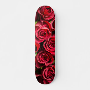 Rode rozen persoonlijk skateboard