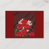 Rode rozen plaatsen kaarten plaatskaartje (Achterkant)