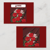 Rode rozen plaatsen kaarten plaatskaartje (Voorkant / Achterkant)