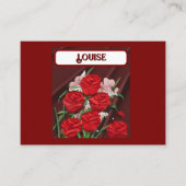 Rode rozen plaatsen kaarten plaatskaartje (Voorkant)