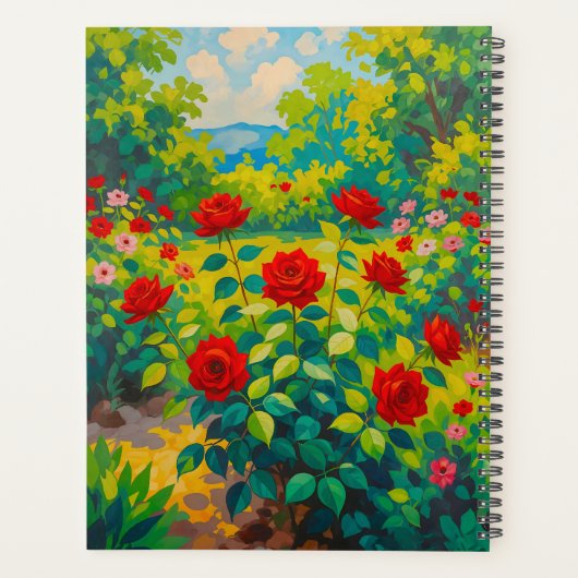 Rode Rozen Planner (Achterkant)