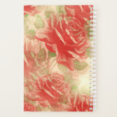 Rode rozen platenplank planner (Achterkant)