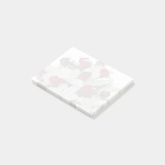 Rode rozen post-it® notes (Schuin)
