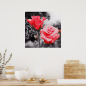 rode rozen poster (Keuken)
