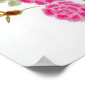 Rode Rozen Poster (Hoek)