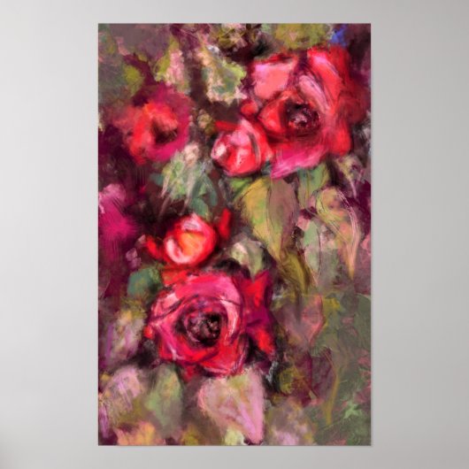 Rode Rozen Poster (Voorkant)
