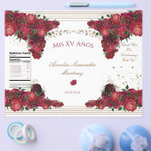 Rode Rozen Quinceañera Chip Bag Wrapper Flyer (Enkel)