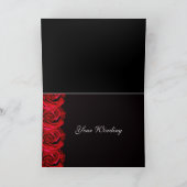 Rode rozen rand trim romantische kaart (tekst toev (Binnen)