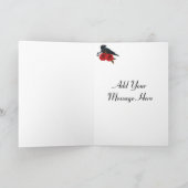 Rode Rozen Raven Maan Halloween Kaarten (Binnen)