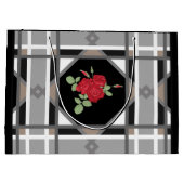 rode rozen, retro groot cadeauzakje (Achterkant)