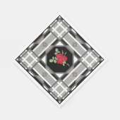 rode rozen, retro servet (Hoek)