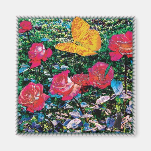 Rode rozen rode rozen magneet (Voorkant)