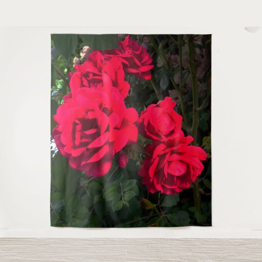 Rode Rozen Rosarium  Wandkleed (Voorkant)