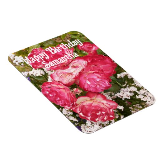 Rode Rozen Rozen Bloembloemen Bloemen Verjaardag Magneet (Rechterzijde)