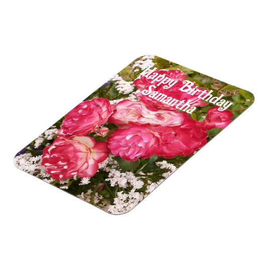 Rode Rozen Rozen Bloembloemen Bloemen Verjaardag Magneet (Linkerzijde)