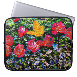 Rode rozen rozen laptop sleeve