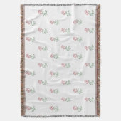 Rode Rozen, Rozenpatroon, Bloemen Deken (Voorkant Verticaal)