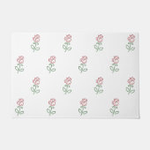Rode Rozen, Rozenpatroon, Bloemen Deurmat (Voorkant)