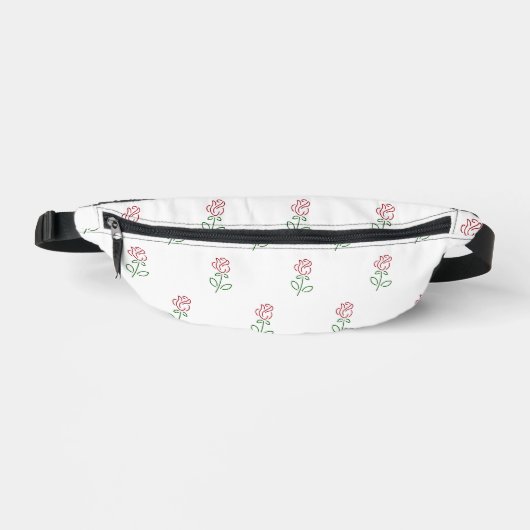 Rode Rozen, Rozenpatroon, Bloemen Heuptasje (Voorkant)