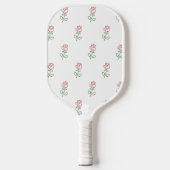 Rode Rozen, Rozenpatroon, Bloemen Pickleball Paddle (Voorkant)