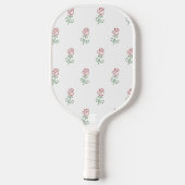 Rode Rozen, Rozenpatroon, Bloemen Pickleball Paddle (Achterkant)
