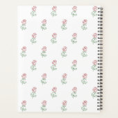 Rode Rozen, Rozenpatroon, Bloemen Planner (Achterkant)