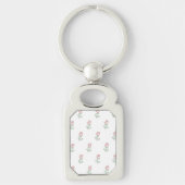 Rode Rozen, Rozenpatroon, Bloemen Sleutelhanger (Voorkant)