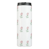 Rode Rozen, Rozenpatroon, Bloemen Thermosbeker (Achterkant)