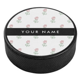 Rode Rozen, Rozenpatroon, Uw Naam Hockey Puck