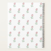 Rode Rozen, Rozenpatroon, Uw Naam Planner (Achterkant)