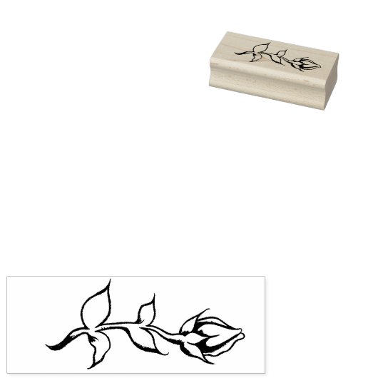  rode rozen rubberstempel (Gestempeld)