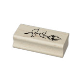 rode rozen rubberstempel (Stempel)