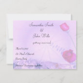 Rode Rozen Save the Date Kaart (Achterkant)