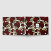 Rode Rozen & Schedels Zwarte Bloemrijke Gotische W Gastenboek (Volledig)