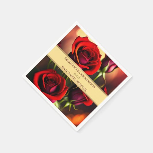 Rode rozen servet (Hoek)