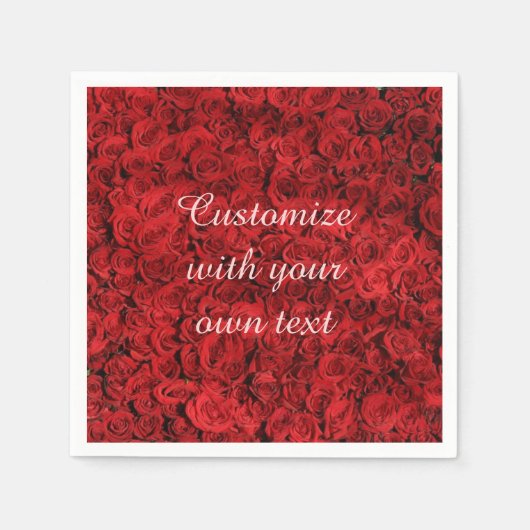 Rode rozen servet (Voorkant)