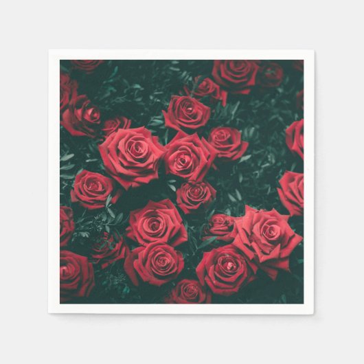 Rode rozen servet (Voorkant)