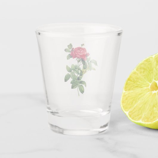  rode rozen shot glas (Achterkant)