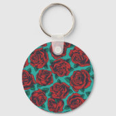 Rode rozen sleutelhanger (Voorkant)