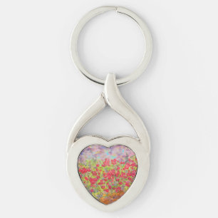rode rozen sleutelhanger